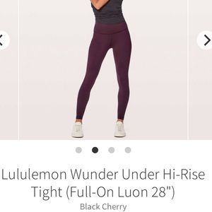 Lululemon Wunder Under Hi-Rise Tight (Luon 28")